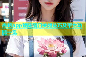 杏吧app登陆窗口关闭技巧及平台功能一览