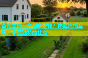 杏吧主播一个月多少钱？体验直播互动，享受独特的社交
