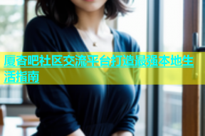 厦杏吧社区交流平台打造最强本地生活指南